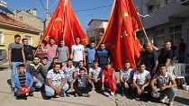 Burhaniye’ de bayrak hayrında Barış Pınarı Harekatı için dua yapıldı
