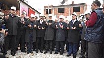 HAVRAN ÇAMDİBİ YATILI KIZ KUR'AN KURSU TEMEL ATMA TÖRENİ YAPILDI