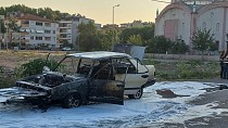 Edremit İkizçay’da Otomobil yandı  - haberi