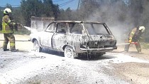 Edremit’te seyir halindeki Otomobil yandı  - haberi