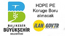 HDPE PE Koruge Boru alınacak - haberi