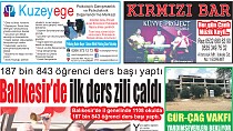 18.09.2018 Tarihli Gazetemiz