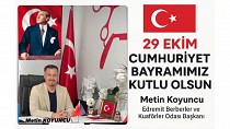 BAŞKAN KOYUNCU, ‘CUMHURİYETİMİZİN 102. YILI KUTLU OLSUN!’