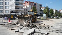 BÜYÜKŞEHİR, SAVAŞTEPE CADDESİ’Nİ YENİLİYOR