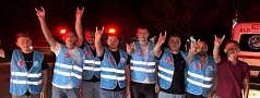 DÜN BAŞKAN SEÇİLDİ BUGÜN GÖMEÇ'TE YANGIN SAHASINDA!