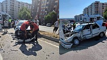 EDREMİT'TE TRAFİK KAZASI
