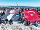 EDREMİT’İN KURTULUŞUNUN 104. YILINDA SARIKIZ ZİRVESİ’NDE BAYRAK YÜRÜYÜŞÜ