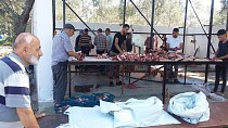 HAVRAN ÇELİKTEKİN ÇİFTLİĞİ'NDE 63 BÜYÜKBAŞ, 43 KÜÇÜKBAŞ VE 6 TEKE KURBAN KESİLDİ