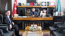 Özbekistan Rönesans Eğitim Üniversitesi Rektörlüğünden Rektör Oğurlu’ya ziyaret