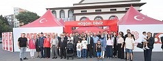 REKTÖR OĞURLU, 15 TEMMUZ ANMA ÇADIRINI ZİYARET ETTİ