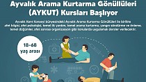 AYVALIK ARAMA KURTARMA GÖNÜLLÜLERİ ‘AYKUT’ YENİ DÖNEM KURSLARI BAŞLIYOR - haberi