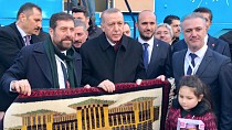 Cumhurbaşkanı Erdoğan'a Külliye İşlemeli Yağcıbedir halısı  - haberi
