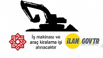 İş makinası ve araç kiralama işi alınacaktır - haberi