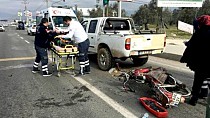 Motosikletiyle kamyonete çarpan sürücü hayatını kaybetti  - haberi